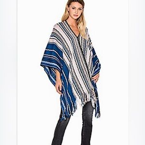 Missoni Blue and White Striped Wrap